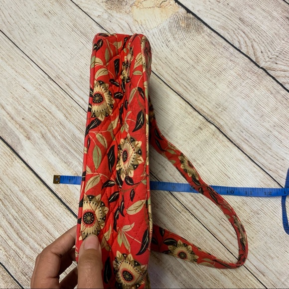 Maggie B Red Patterned Quilted Purse - Picture 8 of 14